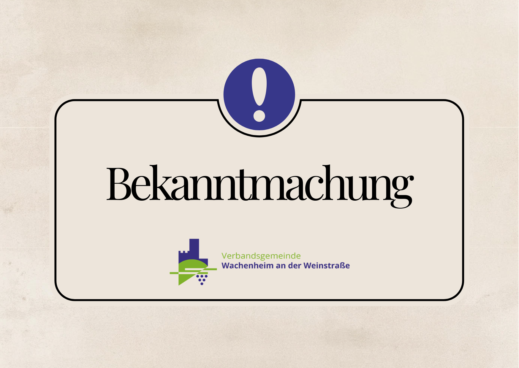 Bekanntmachung - 1