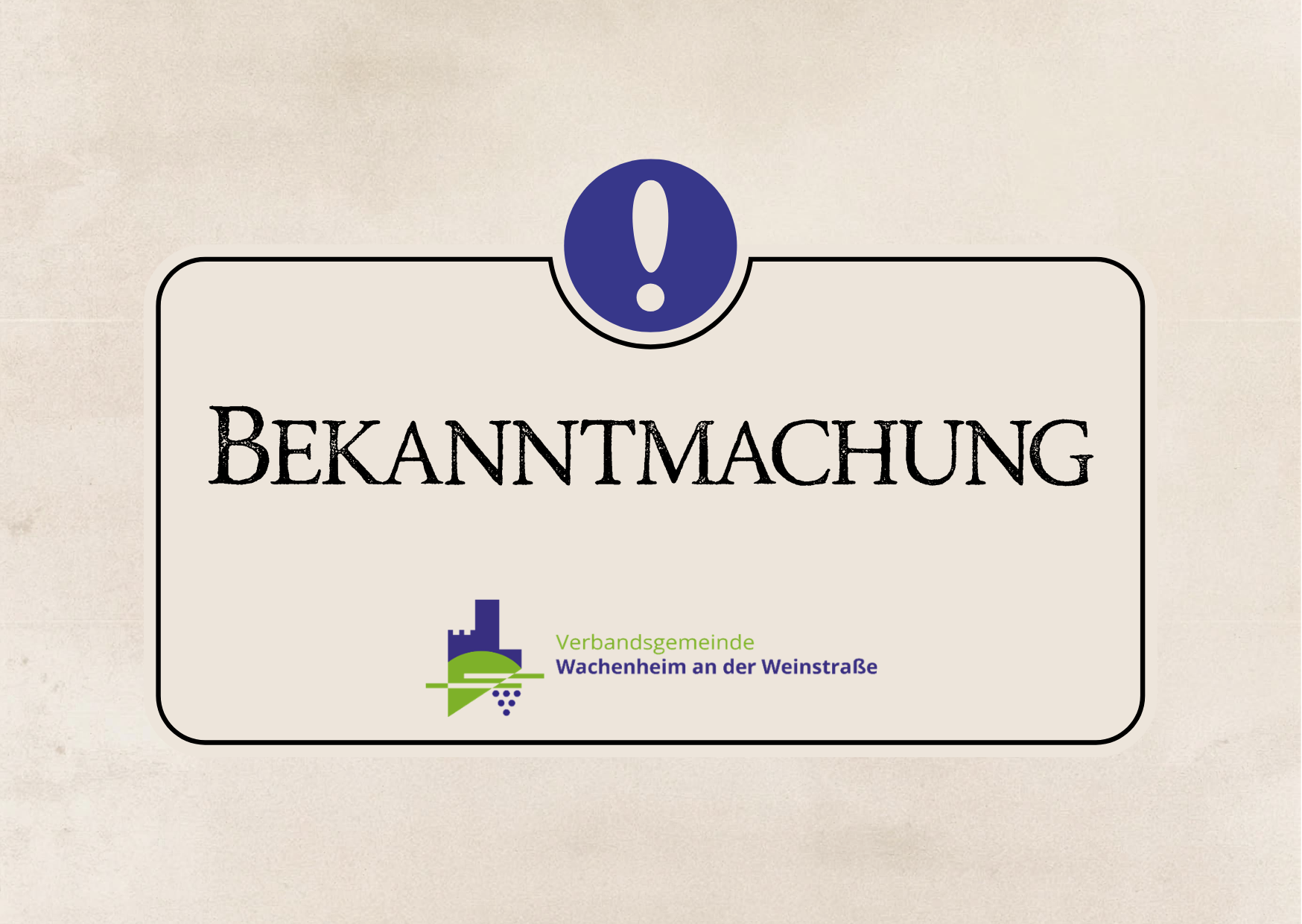 Bekanntmachung - 1