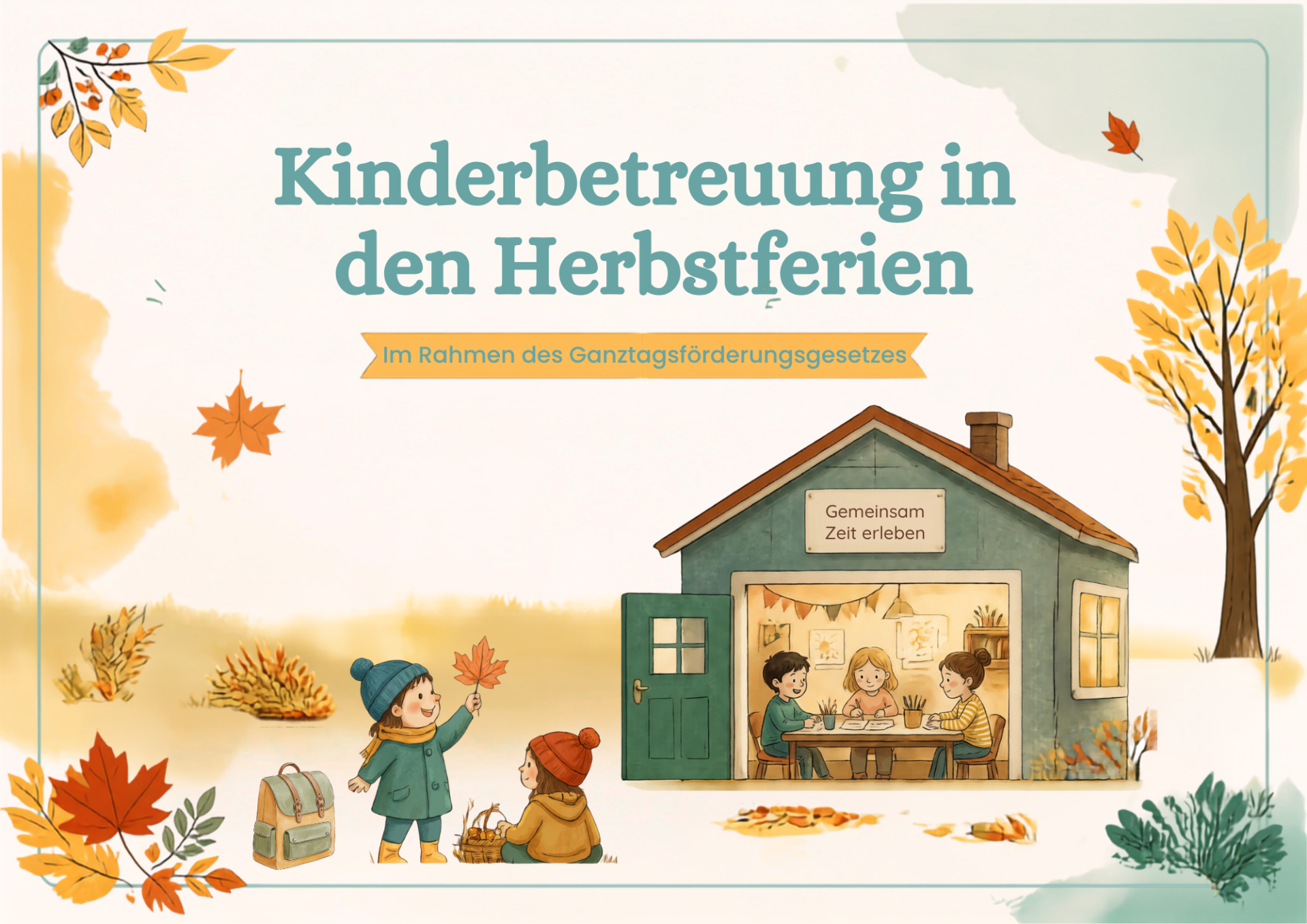 Herbstferien Betreuung Flyer - 2